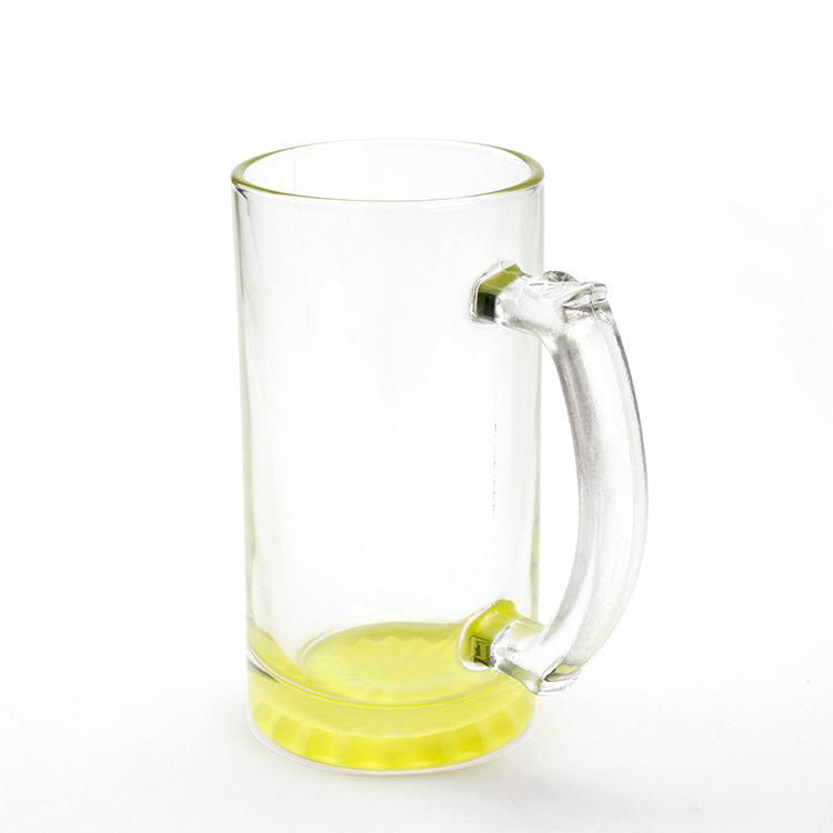 16OZ Colorful Frosted Beer Glass Sublimation Glass Beer Mugs For Bar 5