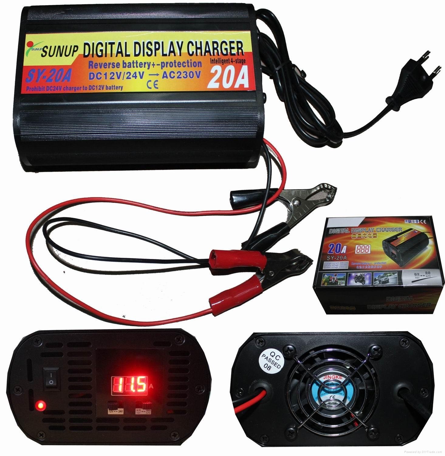 Digital Display Battery Charger 20A