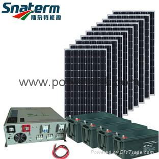 New design 5KW MPPT Complete off grid solar home power system