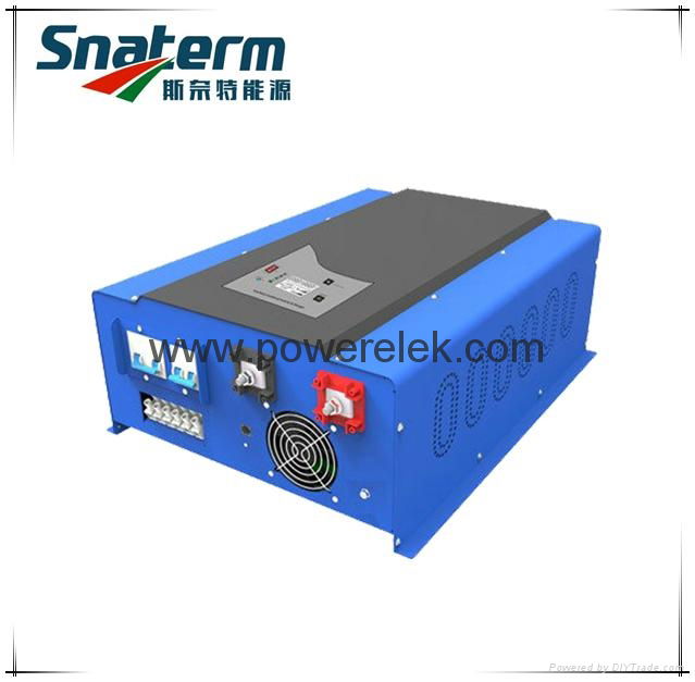  W7-12000W pure sine wave power inverter with AC charger copper transformer