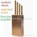 2014 New Handheld Four Bands Cell Phone Jammer with Single-Band Control 1