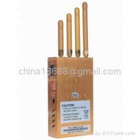 2014 New Handheld Four Bands Cell Phone Jammer with Single-Band Control 3