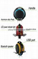 bluetooth headlights electric scooter Self balancing electric unicycle 12