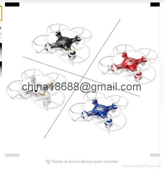  Fq777-124 Mini poche Drone 4CH 6 axe Gyro Quadcopter avec commutable contr?leur 2