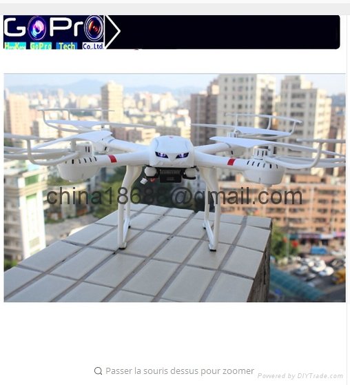  Profession Drones MJX X101 Quadcopter 2.4 g six axes Rc hélicoptère Drone avec  2