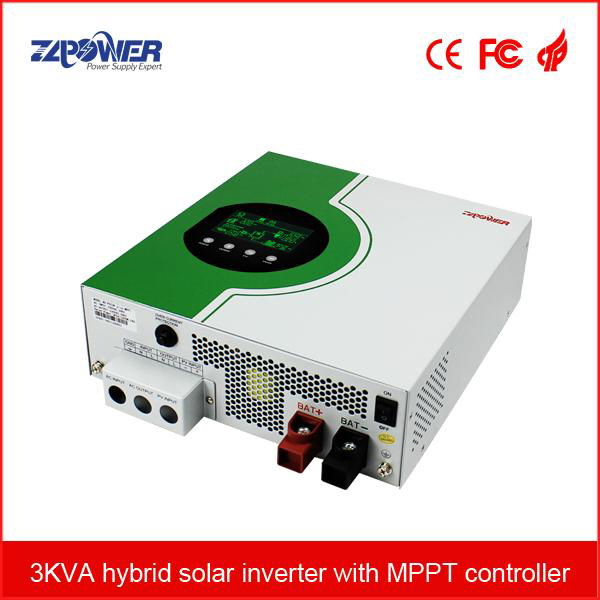 Solar Inverter with MPPT solar charge controller  3KVA 24VDC 3