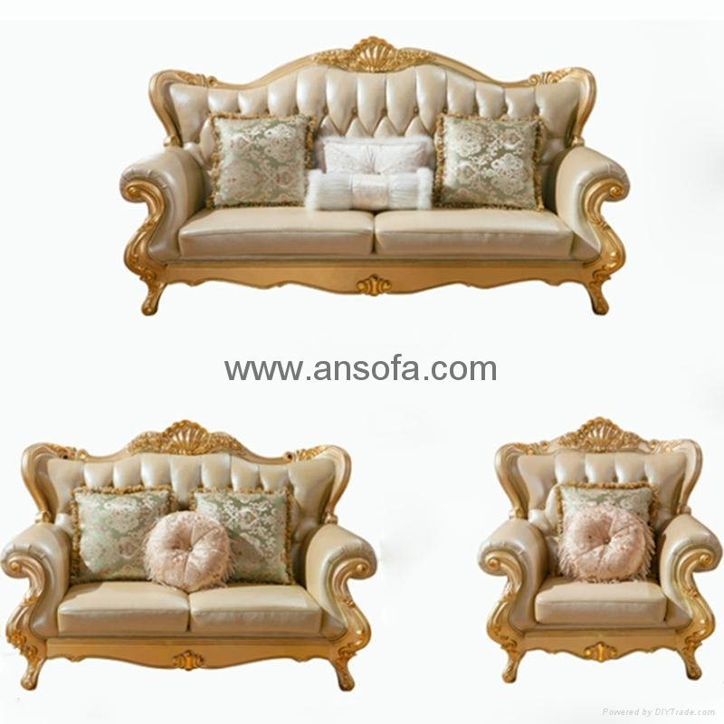 Classic Leather Sofa Set for Home Furniture (106) 3