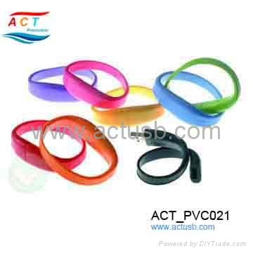 PVC Bracelet flash drive