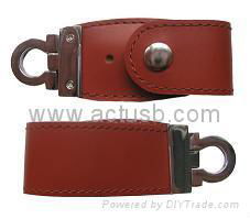 New Leather USB Flash Drive 3