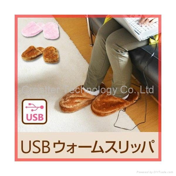 USB电暖拖鞋 2