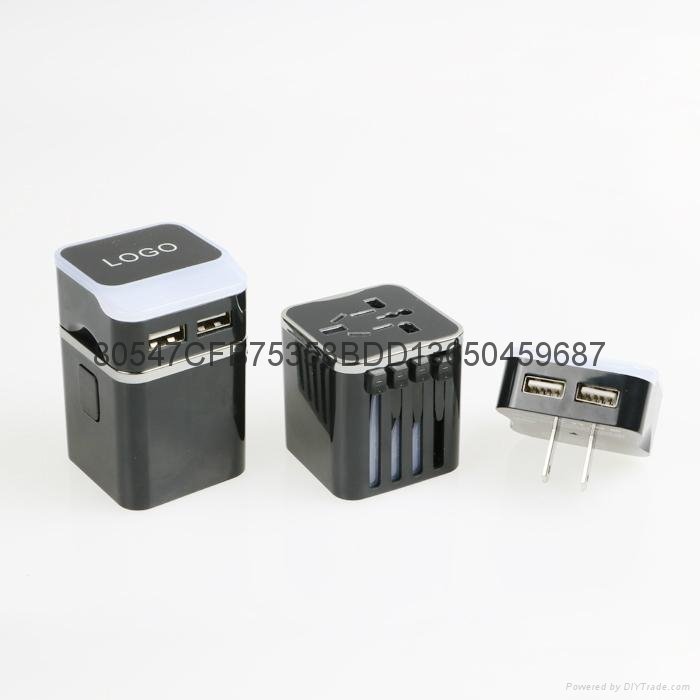 EEC-05 全球通用转换插座 万能转换插座 USB转换插座 3