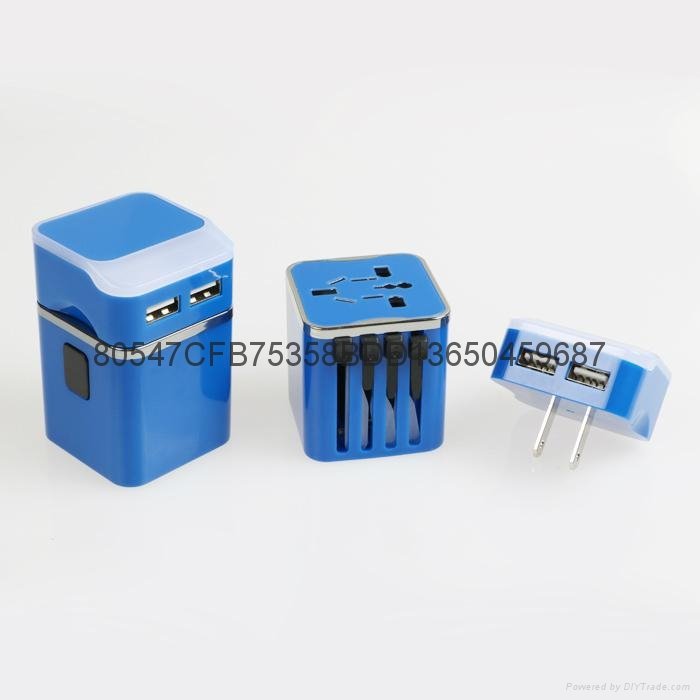 EEC-05 全球通用转换插座 万能转换插座 USB转换插座 4