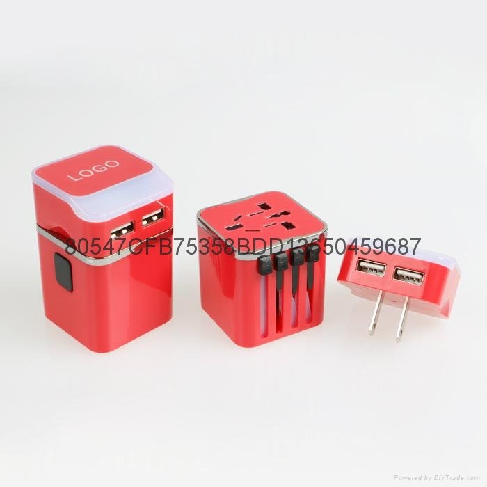 EEC-05 全球通用转换插座 万能转换插座 USB转换插座 5