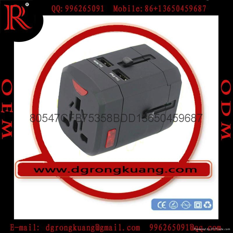 EEC-163F 全球通用轉換插座 USB萬能充電器 
