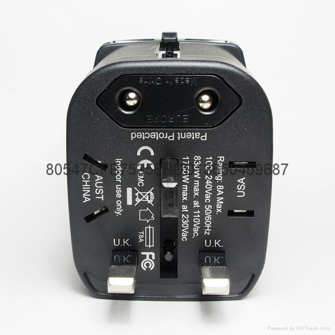 EEC-163U 全球通用轉換插座 USB萬能牆充 2
