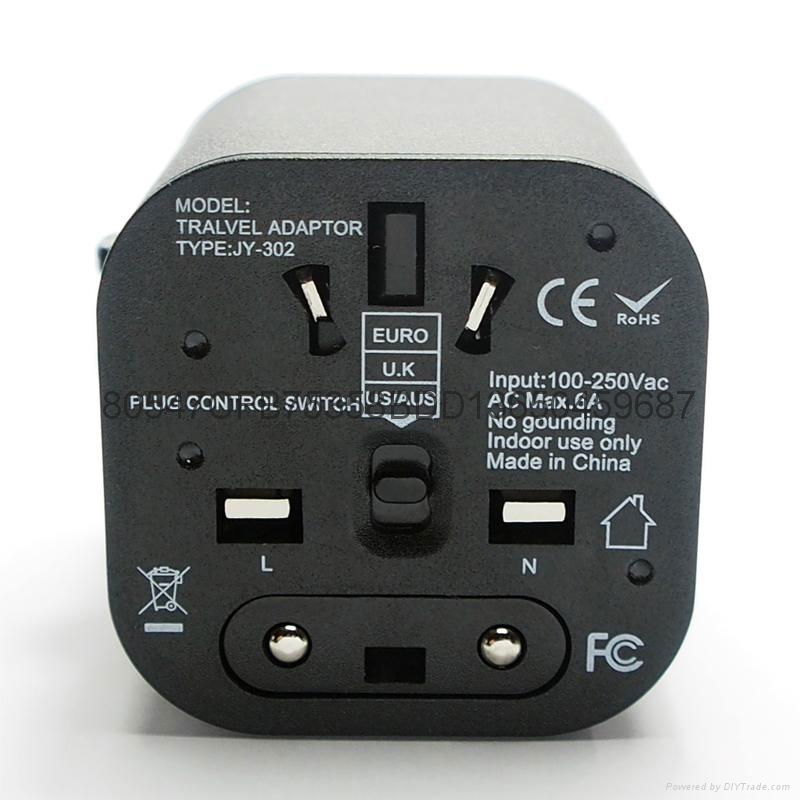  Universal Travel Adapter with USB Charger (All in one design) 4