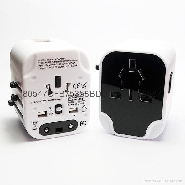  Universal Travel Adapter with USB Charger (All in one design) 4