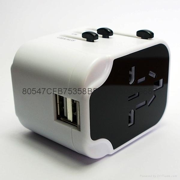  Universal Travel Adapter with USB Charger (All in one design) 5