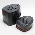 SWA2UUniversal Travel Adapter with USB Charger  World Travel USB Adapter  2