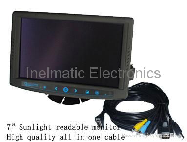 7" Sunlight Readable Vehicle Monitor with Led Back Light 2