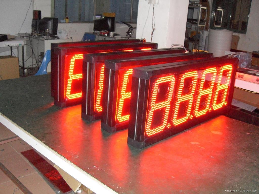 clock and temperature LED-Display 3