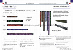 7点阵贴片英文单双色条屏