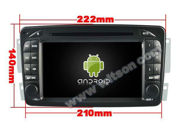 Android 7.1 Car DVD Player With GPS for MERCEDES-BENZ C CLASS W203 (W2-Q171) 2