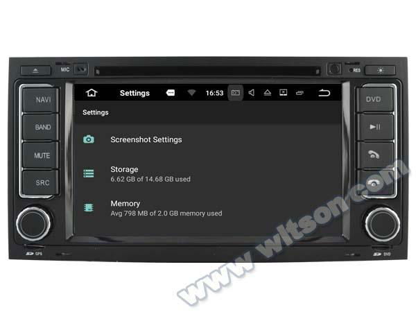 Android 7.1 Car DVD Player With GPS for VW Touareg (2003-2010) (W2-Q042) 4