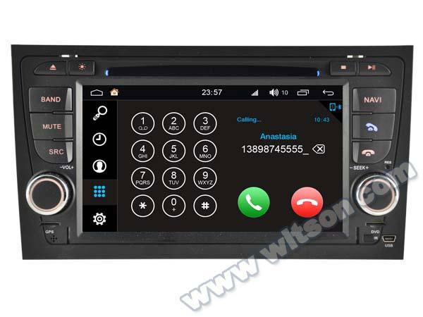 Android 7.1 Car DVD Player With GPS for ForAUDI A4/S4/RS4 (W2-Q050) 2