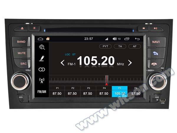 Android 7.1 Car DVD Player With GPS for ForAUDI A4/S4/RS4 (W2-Q050) 3