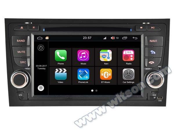 Android 7.1 Car DVD Player With GPS for ForAUDI A4/S4/RS4 (W2-Q050) 5