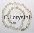 Smooth surface glass pearls jewelry DIY jewelry material  11