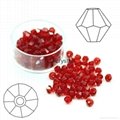 Faceted glass loose beads 4mm bicone beads  2