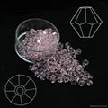 Faceted glass loose beads 4mm bicone beads  7