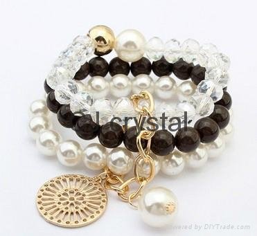 round glass pearls beads Imitation pearl jewelry 2
