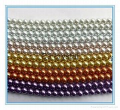 round glass pearls beads Imitation pearl jewelry