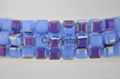 jewelry accessories cube beads faceted square glass beads wholesale 7