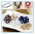 jewelry accessories cube beads faceted square glass beads wholesale 8