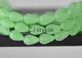 Faceted Jade beads waterdrop shape glass beads wholesale  2