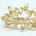 Top hole faceted teardrop glass beads drop beads wholesale  9