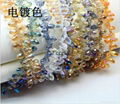 Top hole faceted teardrop glass beads