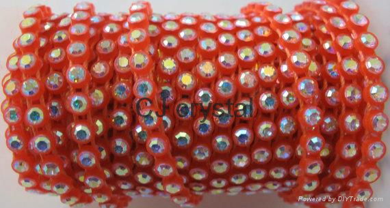 SS6 AB Strass Rhinestone plastic Banding For Jewelry Findings 5