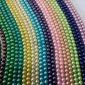 Round shape jewelry galss pearls for