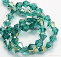 Faceted glass loose beads 4mm bicone beads  8