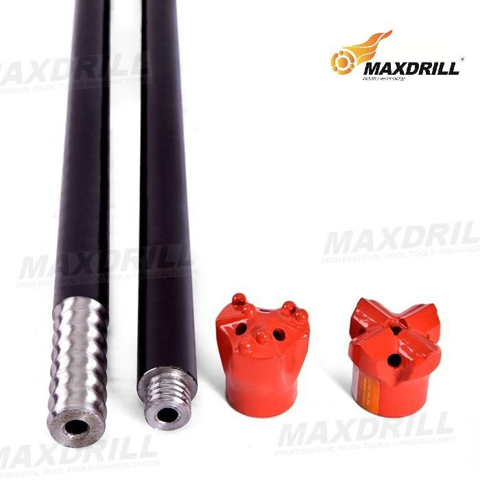 MAXDRILL Taphole drill rod and drill bit 4