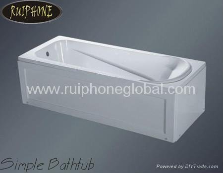 simple bathtub,acrylic bathtub 2