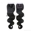 Human Hair Lace Closure in different parting 3