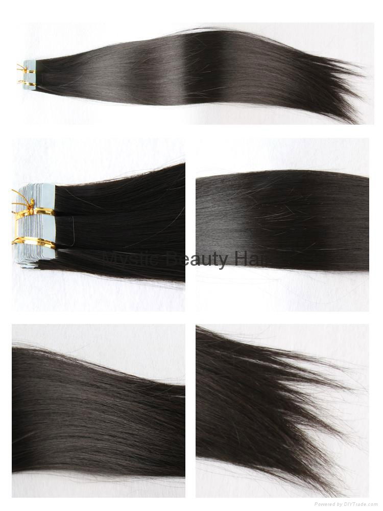 Virgin Remy Hair Pu Tape Skin Weft Extensions 4