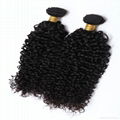 Malaysian Peruvian Brazilian Curly Hair Weaves Jerry Curl Unprocessed Human Hair