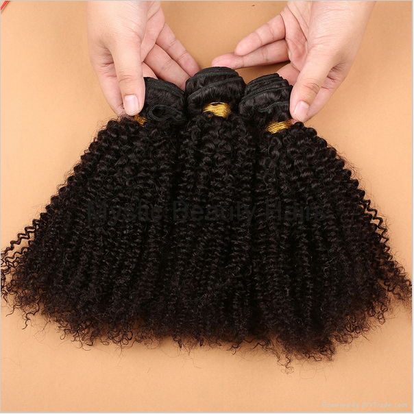 8A Grade Unprocessed Virgin Brazilian Human Hair Afro Kinky Curly Weaves